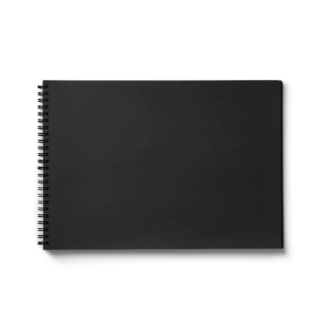 Black Sketchbook Mockup